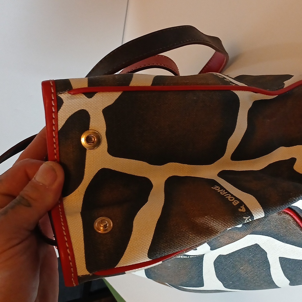 Dooney & Bourke Giraffe Print Tote Bag - Picture 8 of 16